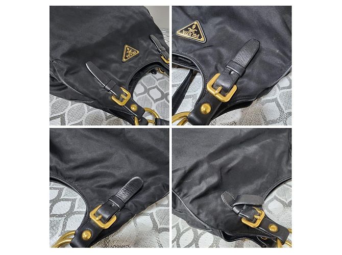 PRADA Tessuto Nylon Nappa Tote Nero Black - vista 8