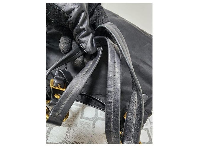 PRADA Tessuto Nylon Nappa Tote Nero Black - vista 9