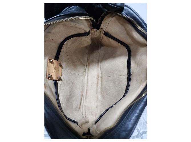 MCM Vintage Visetos Nylon Umhängetasche Schwarz - Ansicht 9