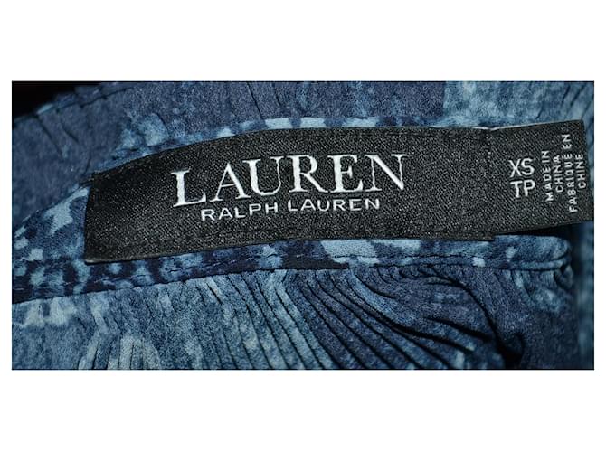 Camicetta patchwork blu Ralph Lauren Bianco - vista 4
