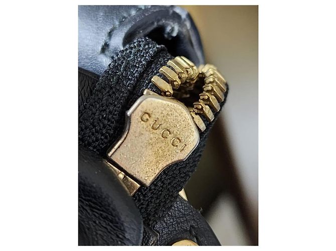 Borsa a tracolla convertibile in pelle Micro Guccissima nera Nero - vista 9