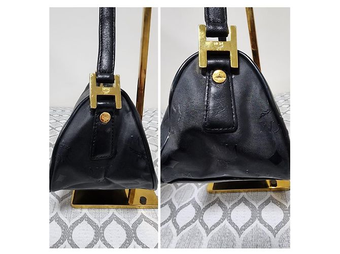 Bolsa de ombro vintage em nylon MCM preta Preto - vista 6
