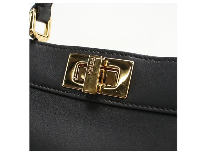 Borsa Fendi 2WAY Peekaboo Nero - vista 4