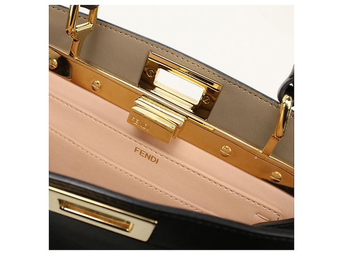 Borsa Fendi 2WAY Peekaboo Nero - vista 5