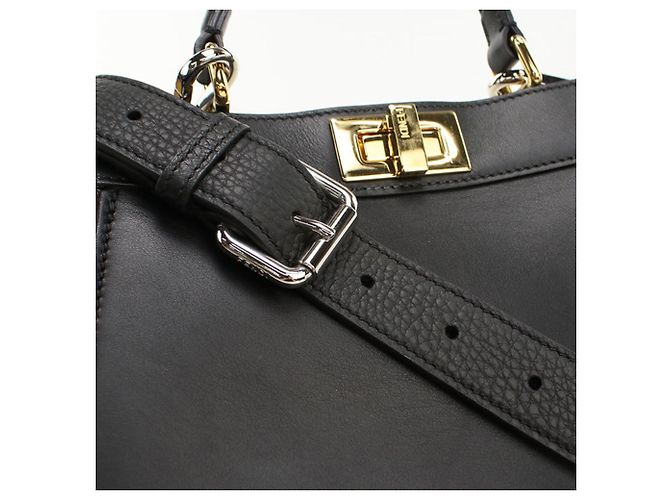 Borsa Fendi 2WAY Peekaboo Nero - vista 7