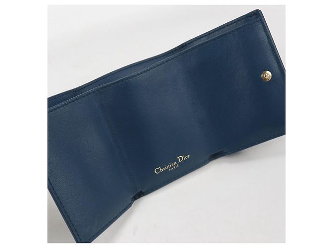 Christian Dior DIOR Tri-fold Wallet Blue - view 2