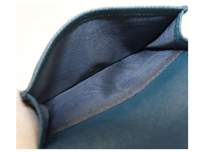 Christian Dior DIOR Tri-fold Wallet Blue - view 6