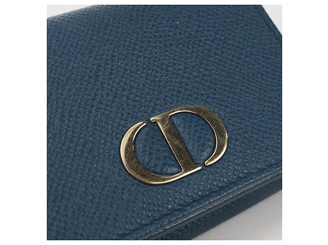 Christian Dior DIOR Tri-fold Wallet Blue - view 7