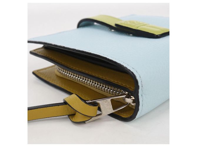 Cartera compacta con cremallera Loewe para mujer Azul - vista 5