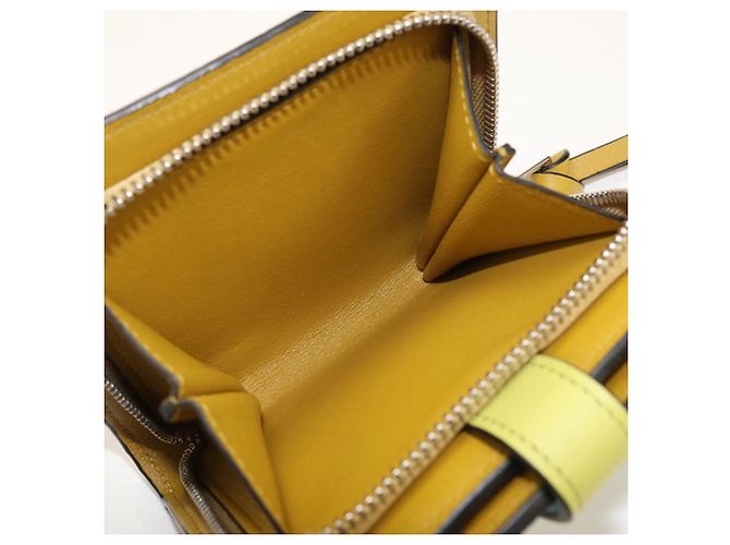 Cartera compacta con cremallera Loewe para mujer Azul - vista 7