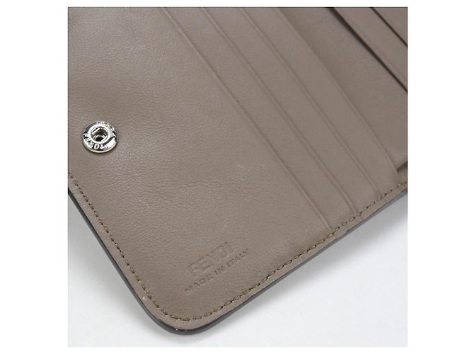 Fendi Bi-Fold Wallet in Grau Braun - Ansicht 5