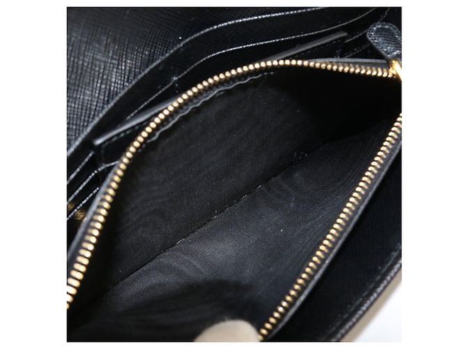 Saffiano Cartera larga bipliegue Prada Negro - vista 4