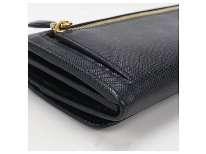 Saffiano Cartera larga bipliegue Prada Negro - vista 5