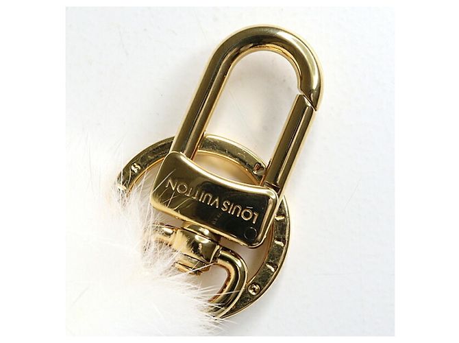Portachiavi Louis Vuitton Vivienne Fur Bag Charm Bianco - vista 5