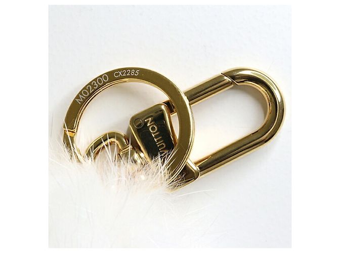 Portachiavi Louis Vuitton Vivienne Fur Bag Charm Bianco - vista 6