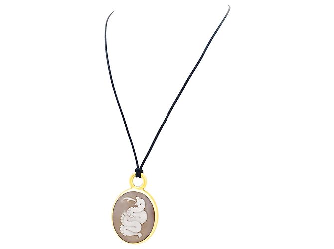Pendente Pomellato "Eva", oro rosa, cammeo di conchiglia. - vista 2