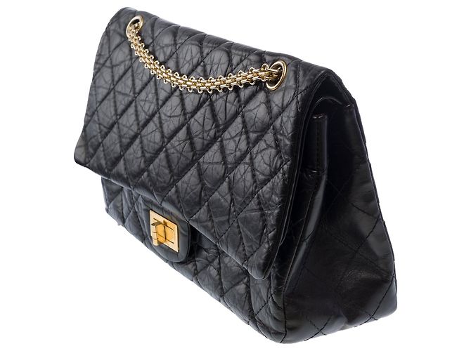 Mademoiselle Borsa CHANEL 2.55 in Pelle Nera - 103727 Nero - vista 3