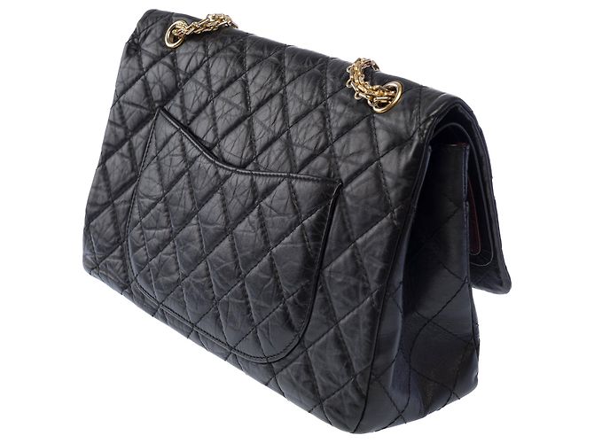 Mademoiselle Borsa CHANEL 2.55 in Pelle Nera - 103727 Nero - vista 4