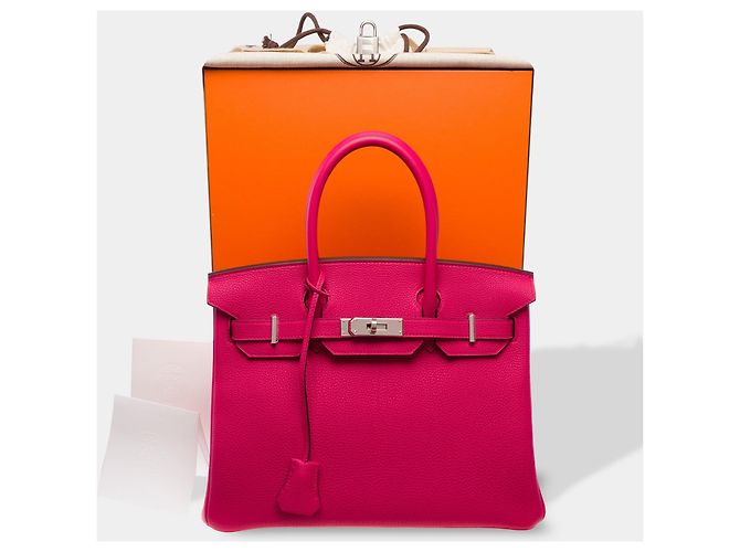 Hermès Borsa HERMES Birkin 30 in Pelle Rosa - 103746 - vista 2