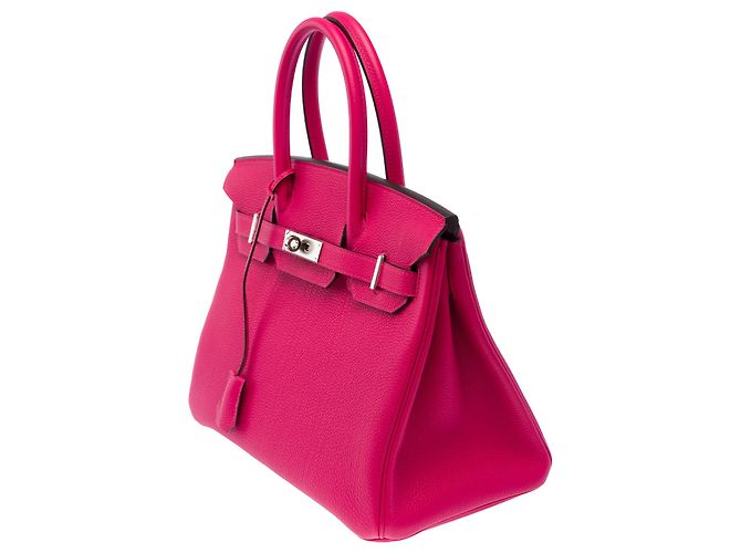 Hermès Borsa HERMES Birkin 30 in Pelle Rosa - 103746 - vista 5