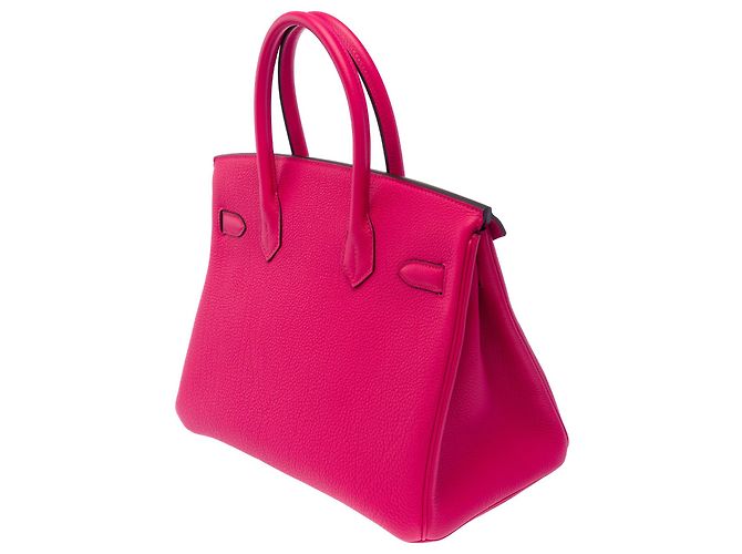 Hermès Borsa HERMES Birkin 30 in Pelle Rosa - 103746 - vista 6