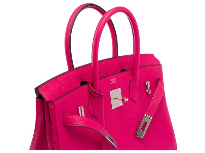 Hermès Borsa HERMES Birkin 30 in Pelle Rosa - 103746 - vista 7