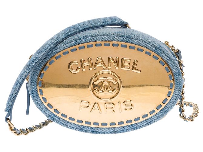 Vanity Borsa CHANEL in Denim Blu - 103742 - vista 2