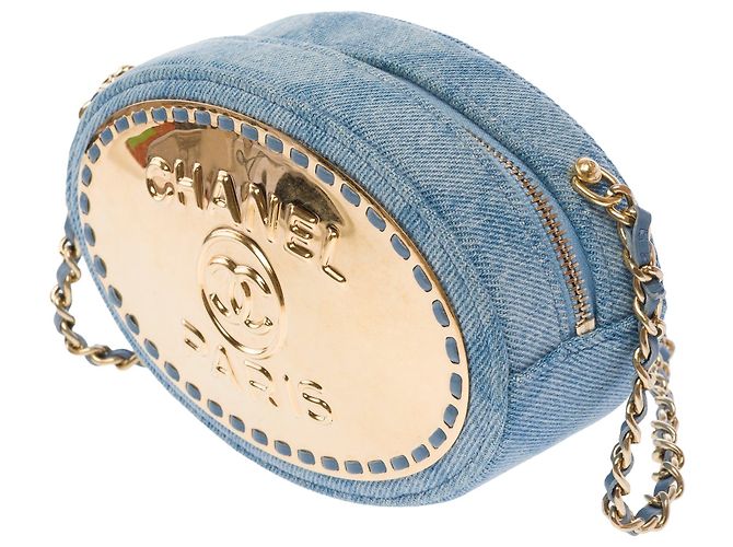 Vanity Borsa CHANEL in Denim Blu - 103742 - vista 4