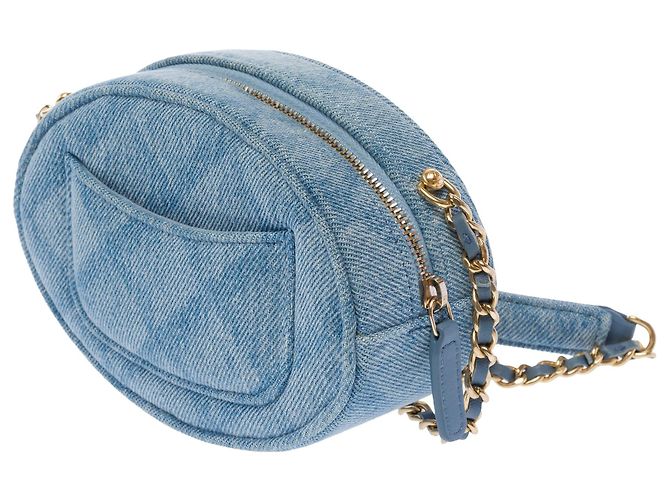 Vanity Borsa CHANEL in Denim Blu - 103742 - vista 5