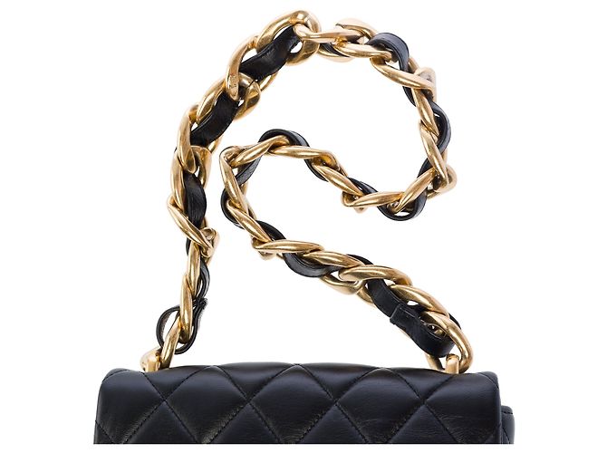 Bolsa CHANEL Timeless/Classique em Couro Preto - 103745 - vista 10