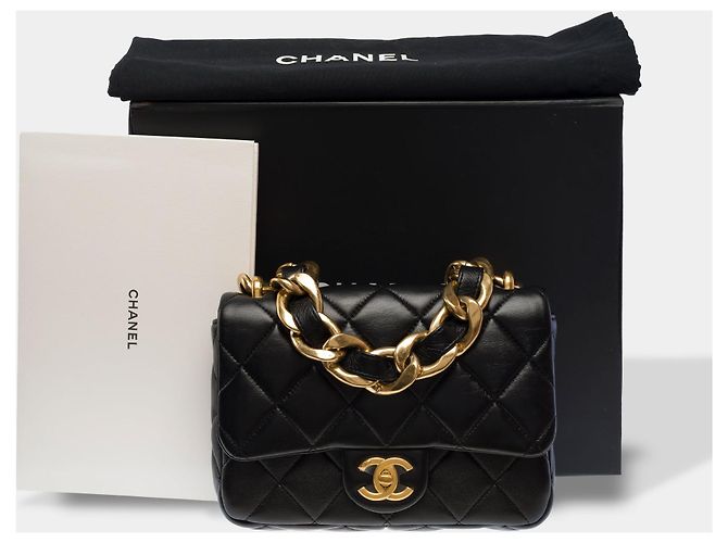 Bolsa CHANEL Timeless/Classique em Couro Preto - 103745 - vista 2