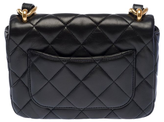 Bolsa CHANEL Timeless/Classique em Couro Preto - 103745 - vista 4