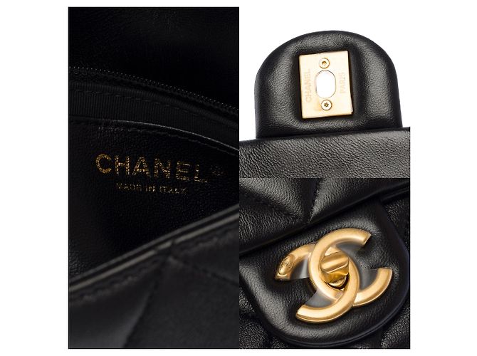 Bolsa CHANEL Timeless/Classique em Couro Preto - 103745 - vista 7