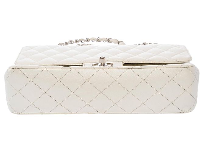 Borsa CHANEL Timeless/Classique in Pelle Bianca - 103719 Bianco - vista 10