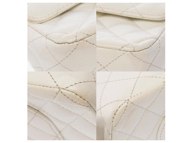 Borsa CHANEL Timeless/Classique in Pelle Bianca - 103719 Bianco - vista 11