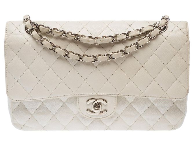 Borsa CHANEL Timeless/Classique in Pelle Bianca - 103719 Bianco - vista 2