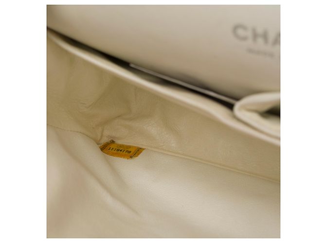 Borsa CHANEL Timeless/Classique in Pelle Bianca - 103719 Bianco - vista 7