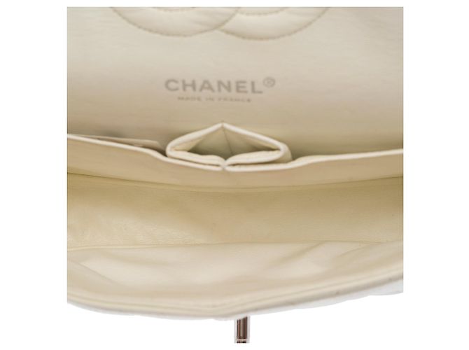 Borsa CHANEL Timeless/Classique in Pelle Bianca - 103719 Bianco - vista 8