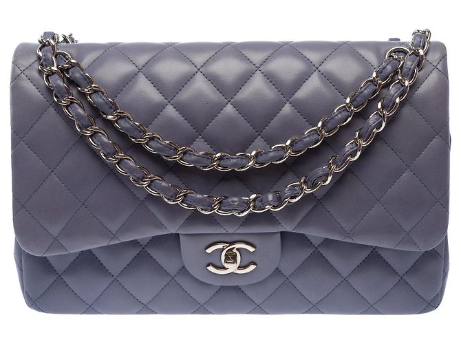 Borsa CHANEL Timeless/Classique in Pelle Blu - 103720 - vista 2