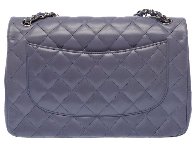 Borsa CHANEL Timeless/Classique in Pelle Blu - 103720 - vista 3