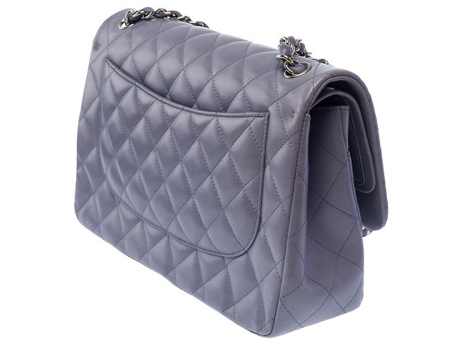 Borsa CHANEL Timeless/Classique in Pelle Blu - 103720 - vista 5