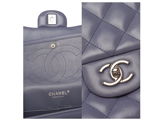 Borsa CHANEL Timeless/Classique in Pelle Blu - 103720 - vista 6
