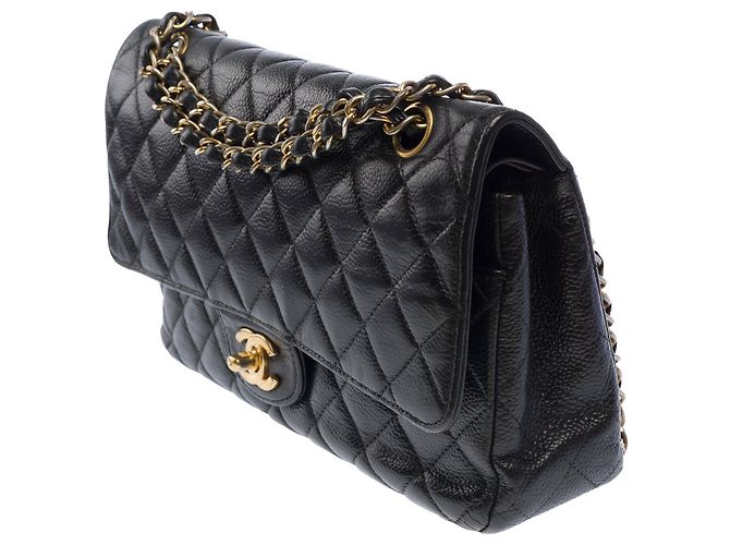 Borsa CHANEL Timeless/Classique in Pelle Nera - 103724 Nero - vista 4