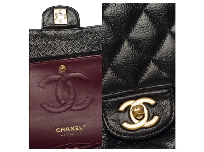 Borsa CHANEL Timeless/Classique in Pelle Nera - 103724 Nero - vista 6