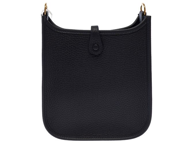 Hermès Borsa HERMES Mini Evelyne in Pelle Blu Navy - 103712 - vista 4