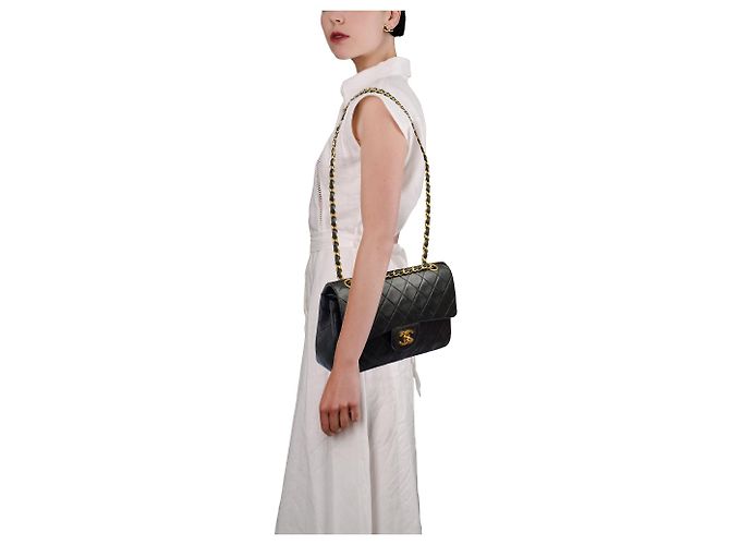 Borsa CHANEL Timeless/Classique in Pelle Nera - 103725 Nero - vista 12