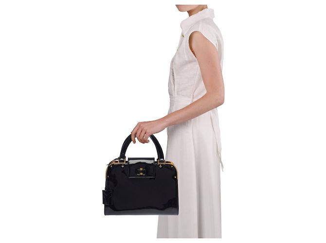 Borsa in pelle nera YVES SAINT LAURENT - 103694 Nero - vista 12