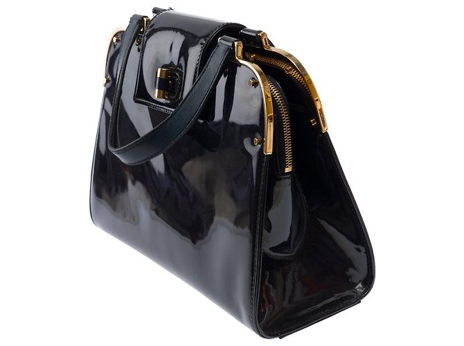 Borsa in pelle nera YVES SAINT LAURENT - 103694 Nero - vista 4