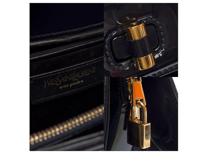 Borsa in pelle nera YVES SAINT LAURENT - 103694 Nero - vista 6