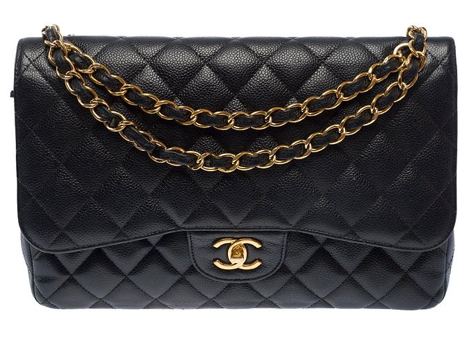 Borsa CHANEL Timeless/Classique in Pelle Nera - 103741 Nero - vista 2